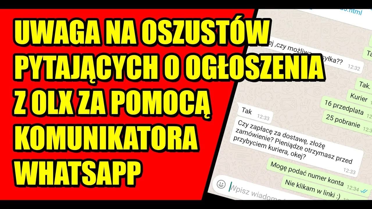 Oszustwa OLX WhatsApp: Jak odzyskać pieniądze i uniknąć pułapek Oszustwa OLX WhatsApp: Jak odzyskać pieniądze i uniknąć pułapek