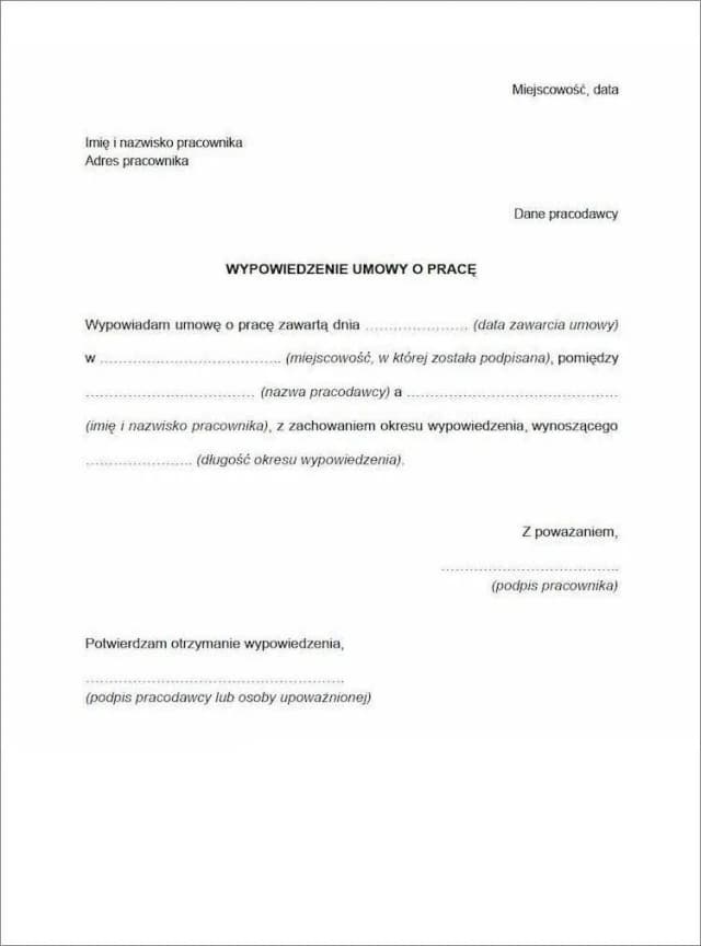 Jak profesjonalnie podać powód wypowiedzenia umowy o pracę Jak profesjonalnie podać powód wypowiedzenia umowy o pracę